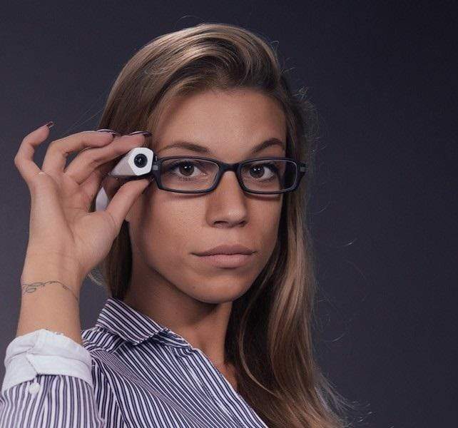 A Woman Wearing Vyoocam